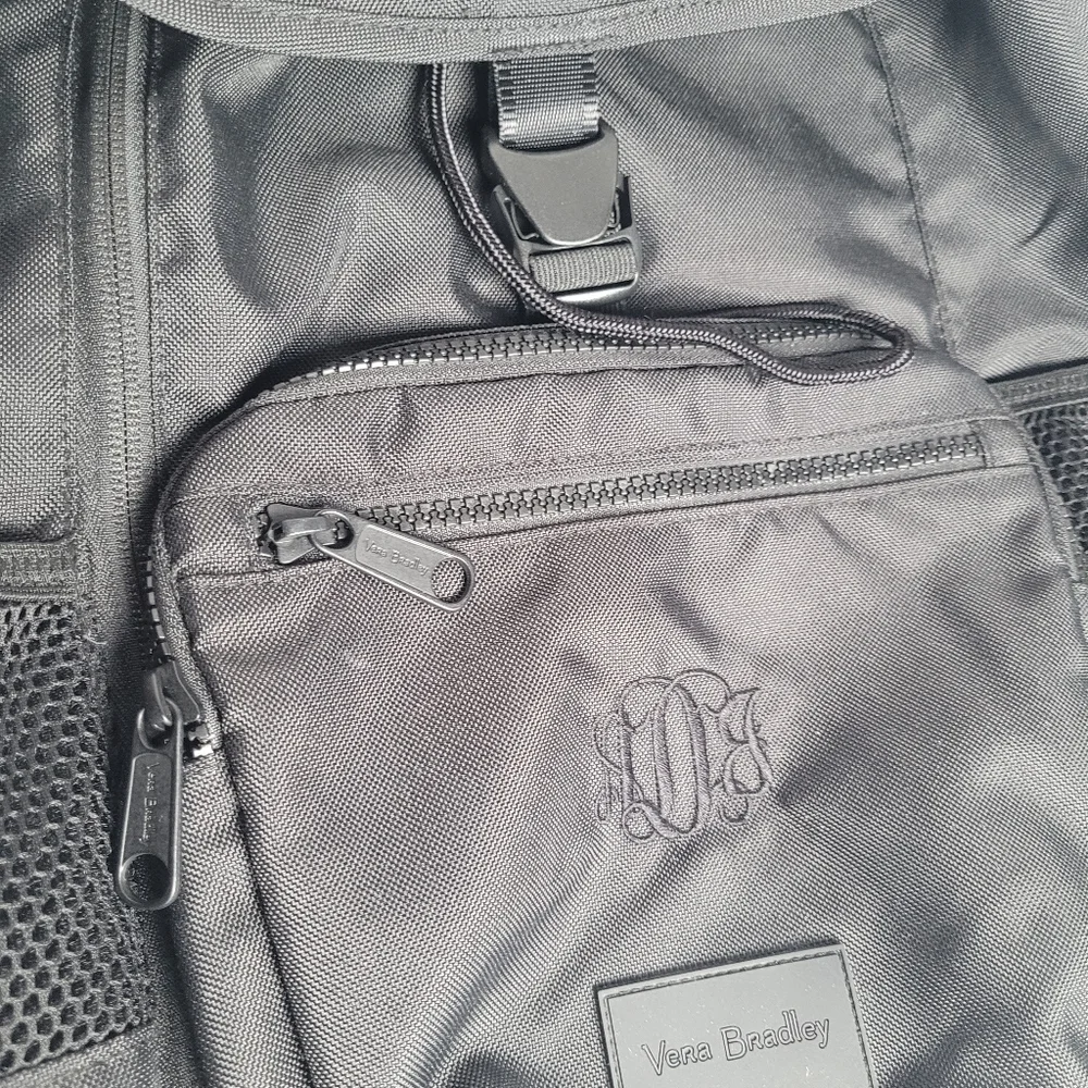 Vera Bradley Black Daytripper ReActive Material Backpack *Read* Lightweight